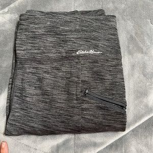 EB heather gray trail tights